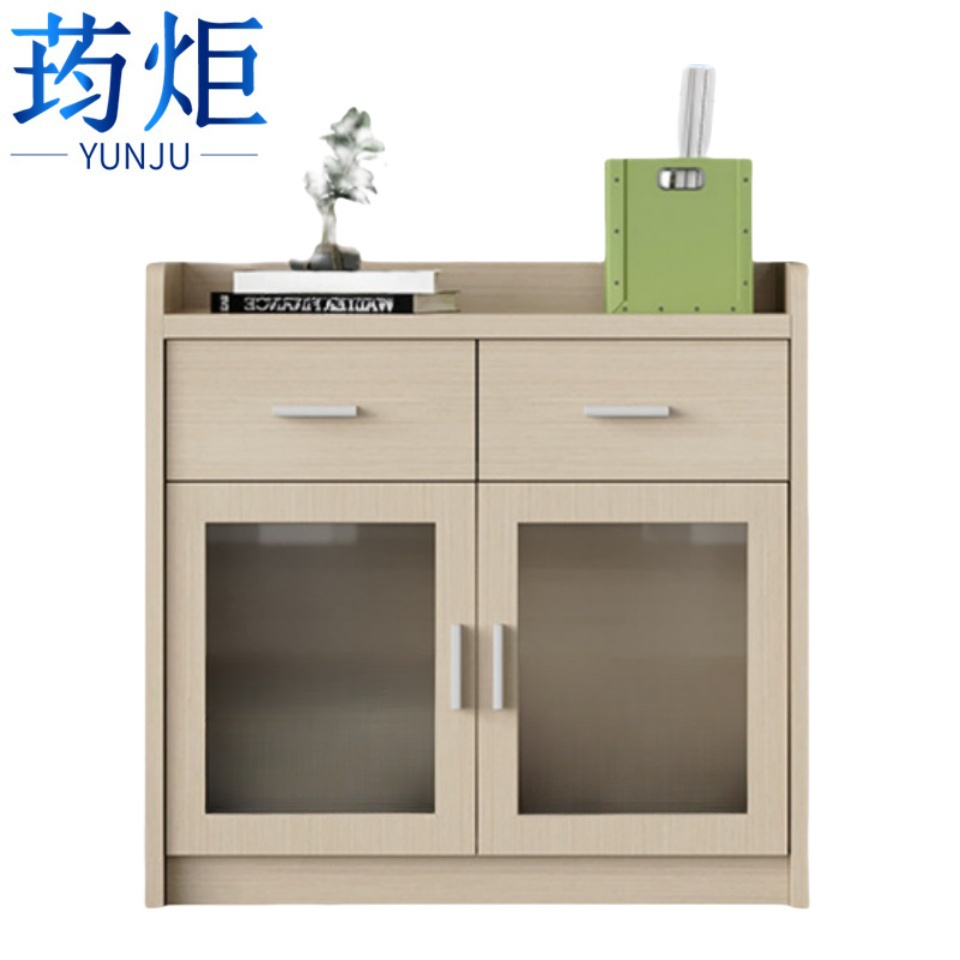 荺炬矮柜两门两抽台高清大图