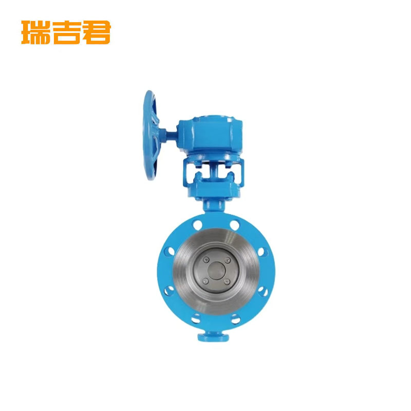 瑞吉君 法兰铸钢蝶阀 DN80 个高清大图