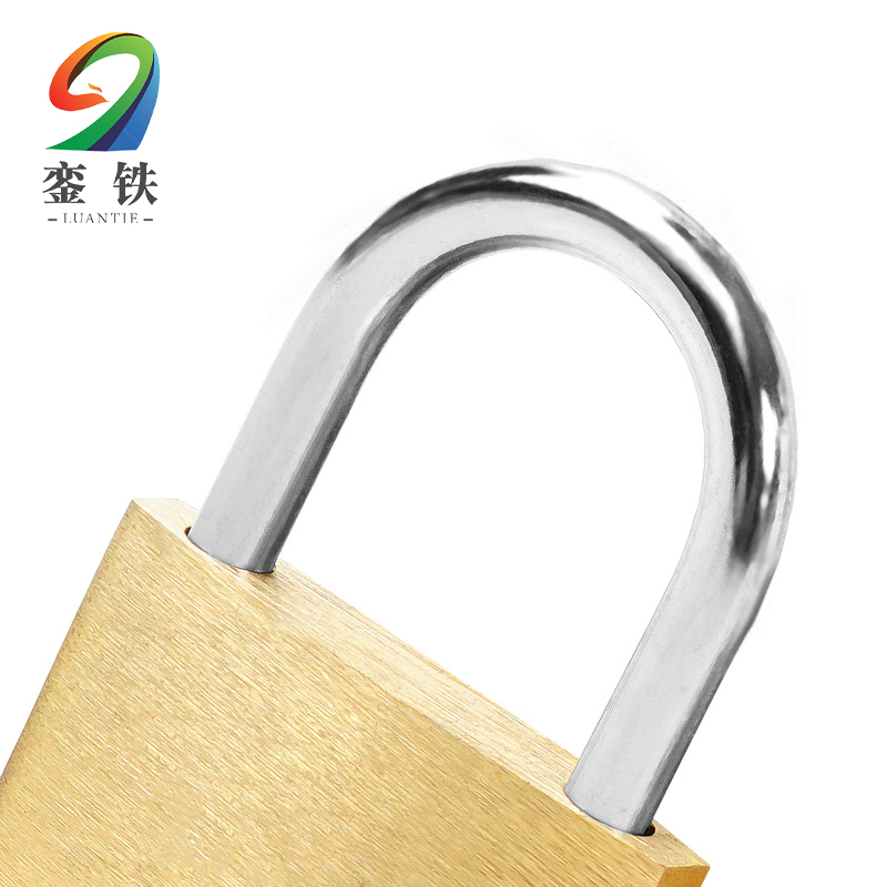 銮铁铜挂锁40mm单开把高清大图