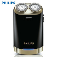 飞利浦（PHILIPS）电动剃须刀 HS199 USB充电式 浮动双刀头 旋转式胡须刀 无水洗 自动研磨