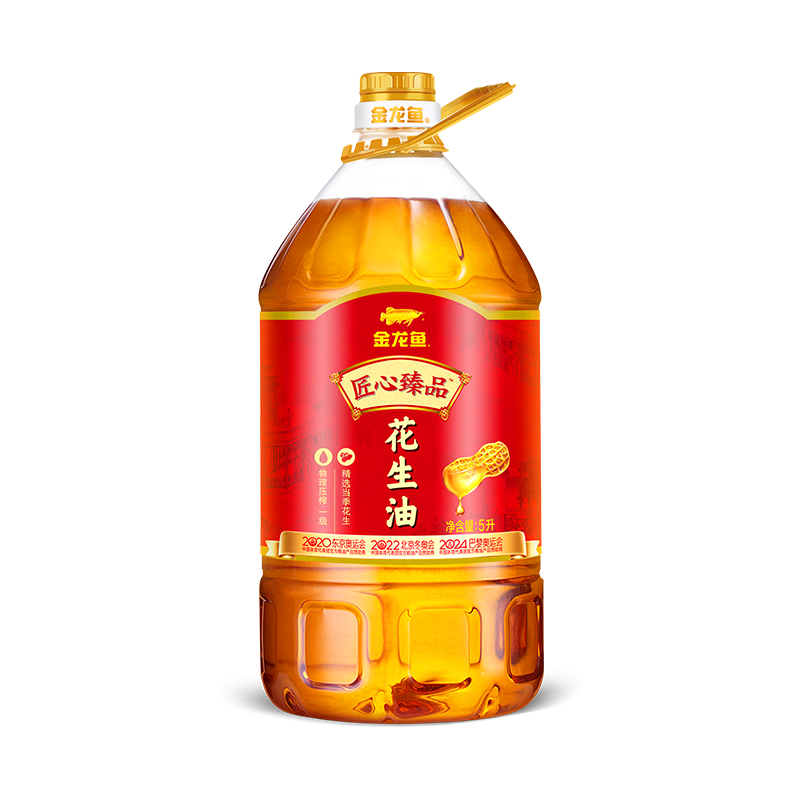 金龙鱼匠心臻品花生油5L油高清大图