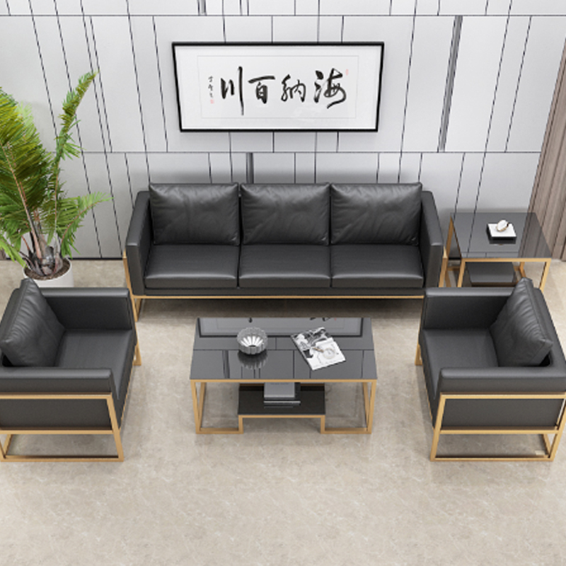宏绮三人板式沙发长x宽x高188x70x65钢架和科技布面 黑色