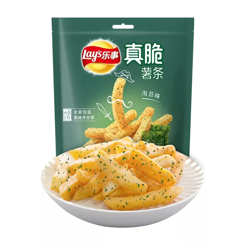 乐事(LAY’S) 真脆薯条 海苔味90g(休闲零食) 新旧包装交替发货
