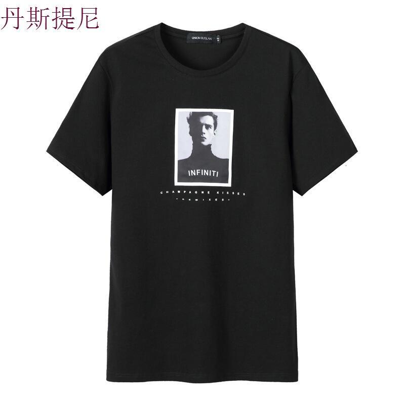潮牌2018夏季复古欧美高街人像图案街拍潮流圆领短袖T恤港风潮