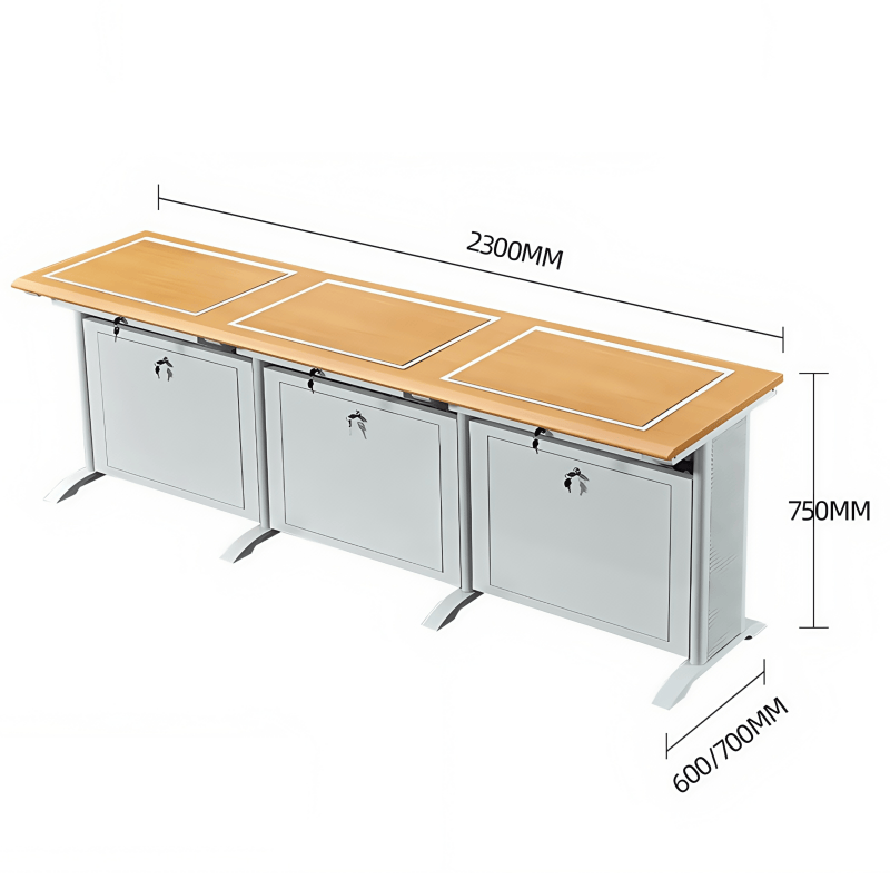 鑫木樽电脑桌230*75cm张高清大图