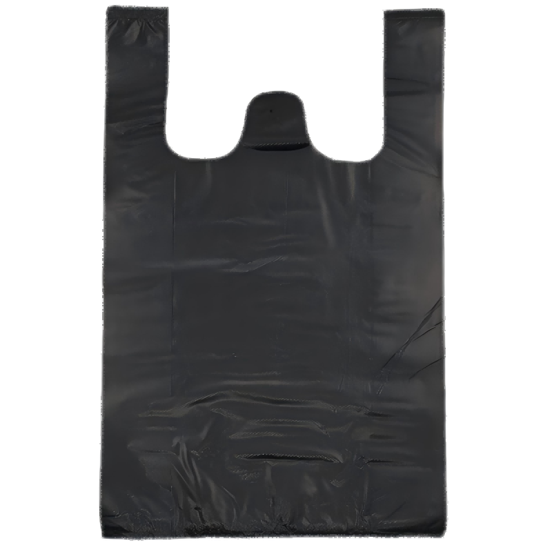 忻享 加厚黑色背心式塑料垃圾袋18*29cm 100个/包高清大图