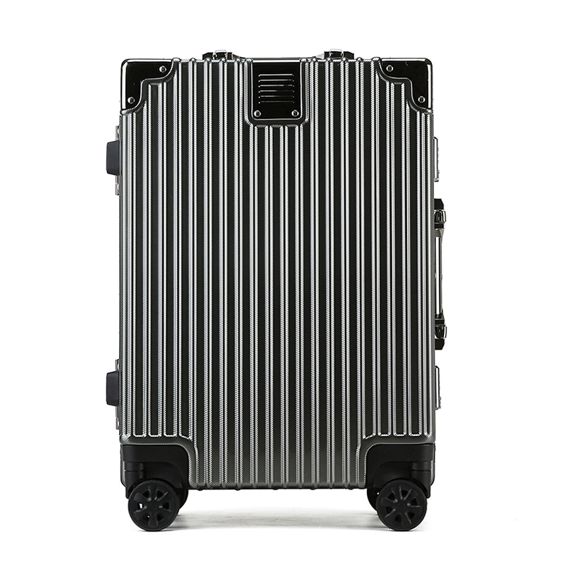 行李箱ins网红新款女拉杆箱万向轮男大容量铝框旅行箱潮流24寸星空灰高清大图