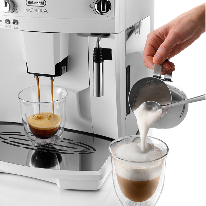 德龙(DeLonghi)家用全自动咖啡机进口意式办公室现磨ESAM03.110.W