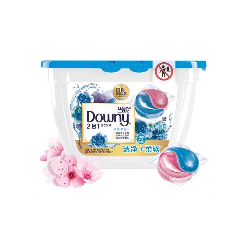 当妮(Downy)2合1洗衣凝珠淡雅罗兰244克(19颗)