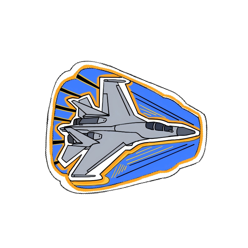 酷美智悦 长春航展纪念品织唛刺绣魔术贴8 8*8cm 个高清大图