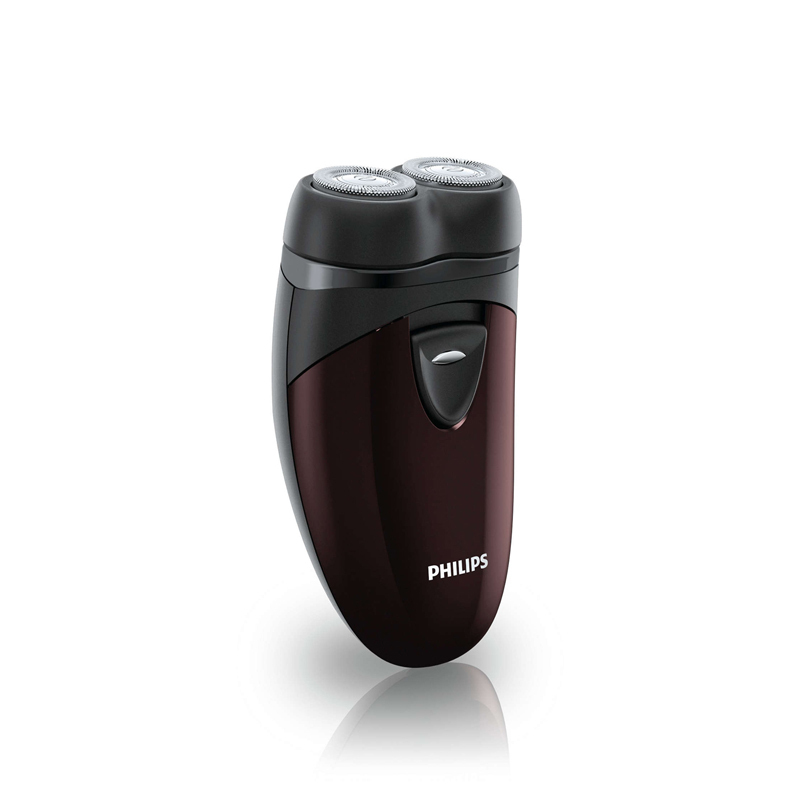 [灵活轻便]飞利浦(Philips) PQ206电动剃须刀 双刀头 干电池款 刀头水洗 小巧便携刮胡刀