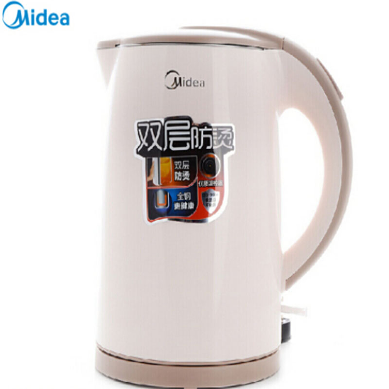 LTSM 美的(Midea)电水壶MK-H415E2J家用1.5L双层防烫304不锈钢