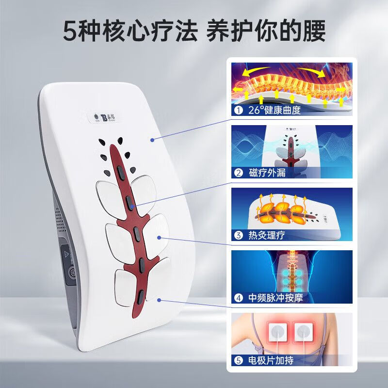 云南白药泰邦TB 电脑中频腰椎治疗仪 家用按摩腰间盘腰突出腰肌劳损腰部理疗高清大图