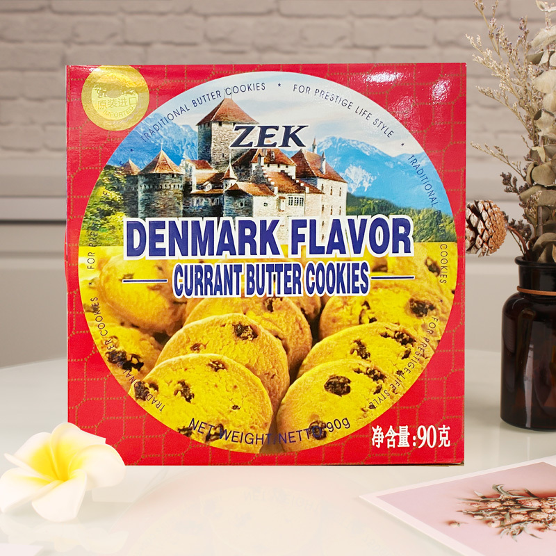 马来西亚进口 ZEK丹麦葡萄干味曲奇饼干6盒装 90g/盒 早餐儿童办公休闲干小吃下午茶即食甜点小零食