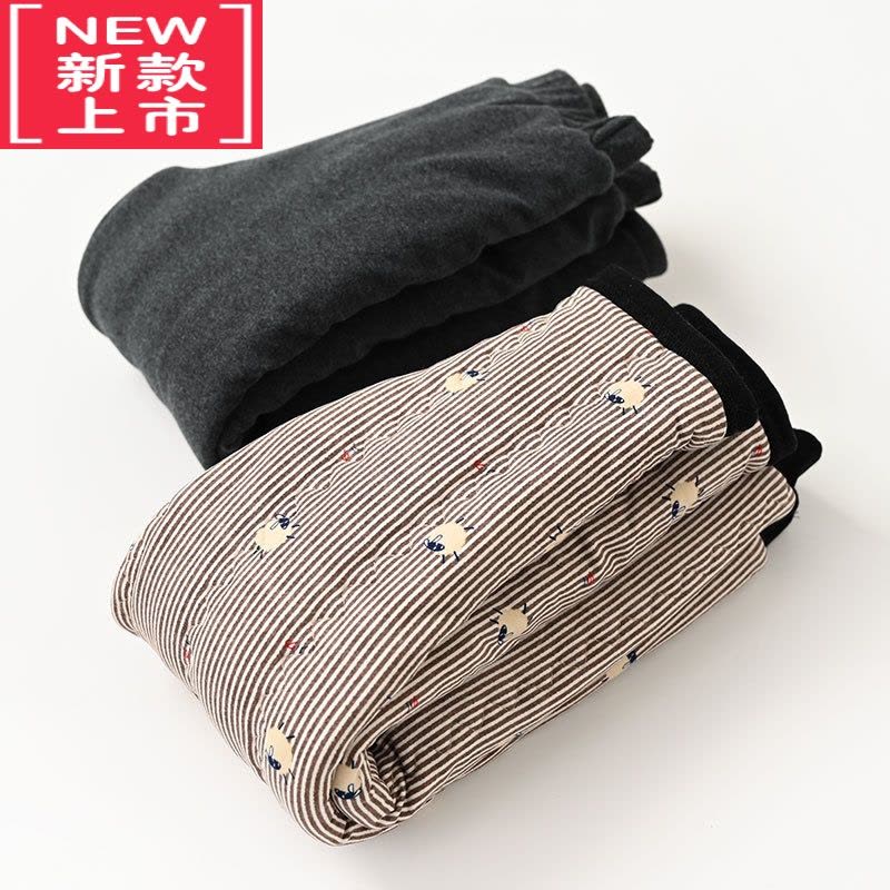 可莉允一条过冬 加厚款 儿童小棉裤 保暖裤女童丝绵打底裤子 中大童冬款图片