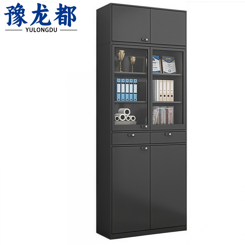 豫龙都 文件柜 中二斗顶柜 台高清大图