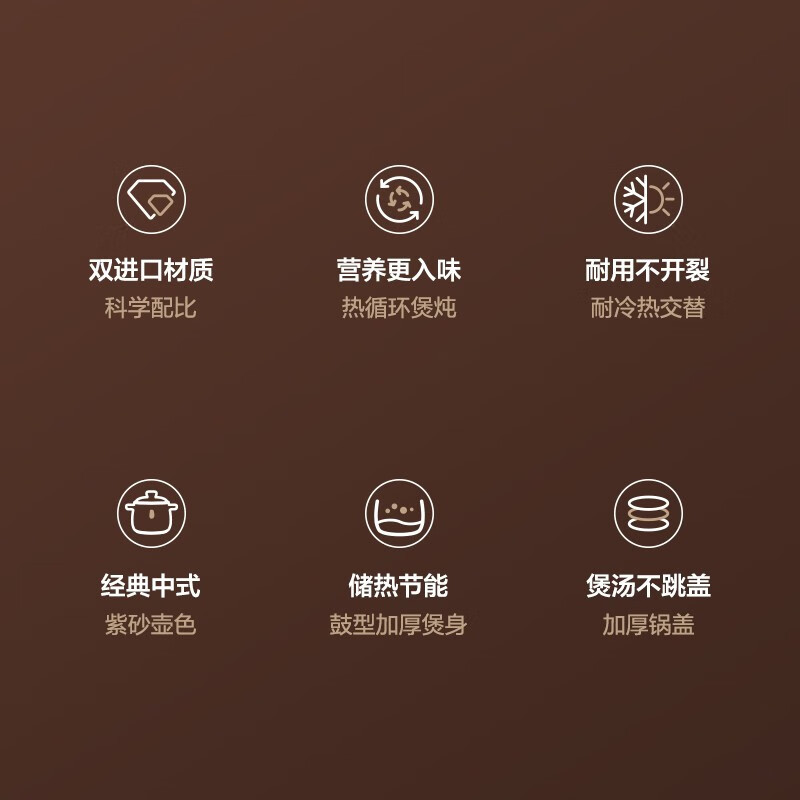 苏泊尔(SUPOR)砂锅煲汤锅陶瓷燃气灶 沙锅煲仔饭炖锅砂锅炖汤瓦煲 双矿石全加厚 2.5升 新款TB25A1高清大图