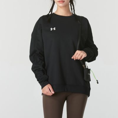UA安德玛卫衣男女装新款运动休闲圆领套头衫24600304-001 ZP 24600304-001/黑色 L