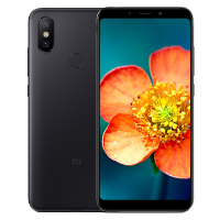 【顺丰包邮】小米6X 全网通 6GB+128GB 曜石黑 移动联通电信4G手机 双卡双待 智能游戏手机 拍照手机