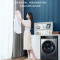 海尔(Haier)滚筒洗衣机10公斤容量 一级能效精华洗直驱全自动智能除菌变频滚筒洗衣机EG100MATE85S