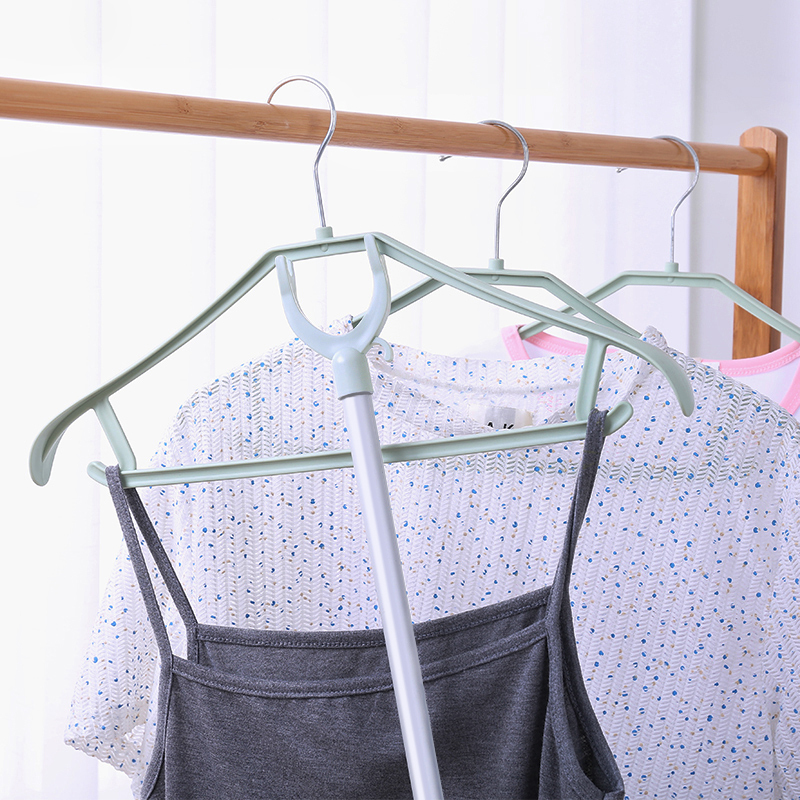 家用可伸缩取衣杆晾衣棍阳台晾衣杆撑衣架铝合金衣叉撑衣杆挑衣杆