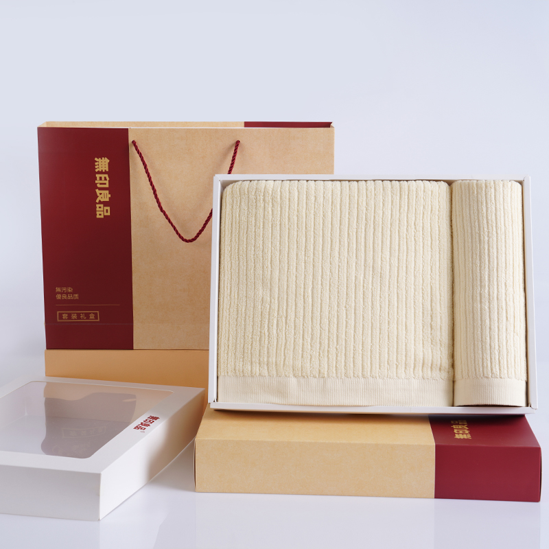 無印良品-新疆长绒纯棉A类加厚毛巾 (一毛一浴装)MJ-zu0639