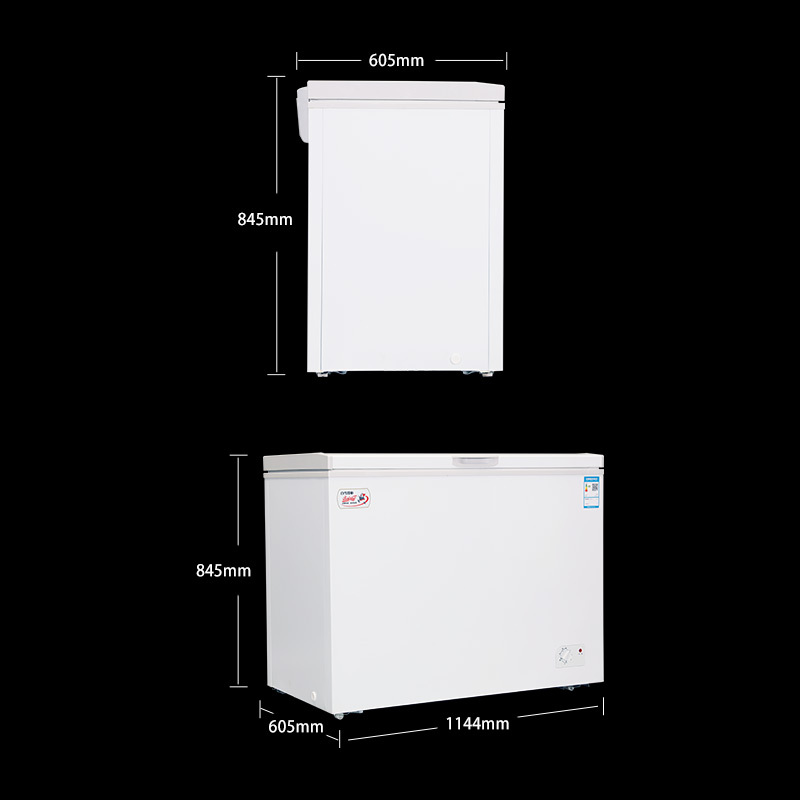 白雪(Baixue)BD/C-267DS 267升冷藏冷冻转换型冰柜 家用商用大冷柜 节能大冰柜 顶开门 家