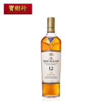 宝树行 麦卡伦12年蓝钻700ml 双雪梨桶 苏格兰单一麦芽威士忌进口洋酒