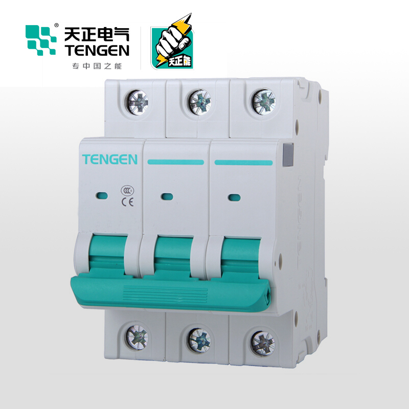 天正电气 TGH1N 20A 3P 底板/DIN导轨安装 正面操作 柜内操作手柄 负荷隔离开关