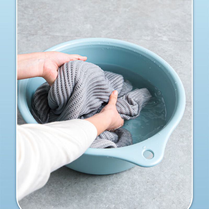 禧天龙(Citylong) P-1021脸盆2个装(蓝)家用加厚学生宿舍洗脚盆壁挂宝宝洗衣盆可爱儿童洗脸盆高清大图