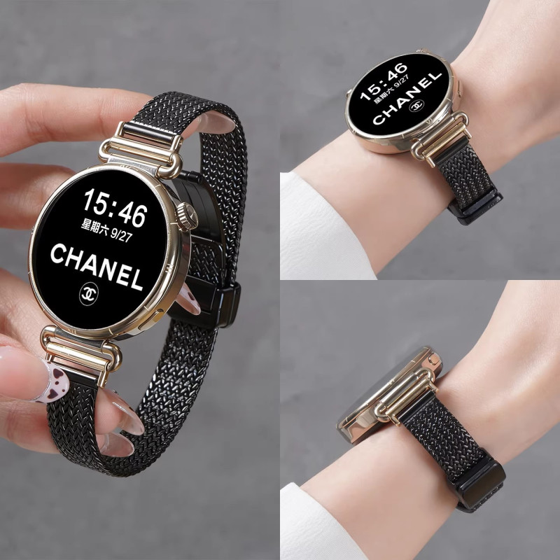 适用华为gt6手表gt5金属表带watch5高级麦穗款gt4女士磁吸watch4pro智能gt5pro表链女款高清大图