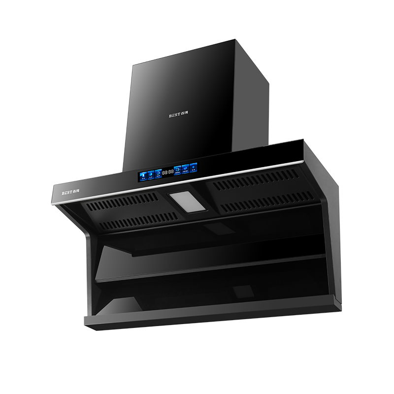 百得(BEST)华帝股份烟机AC17Pro 28m³顶侧三吸油烟机直流变频1200Pa高静压七重热净洗 挥手智控高清大图