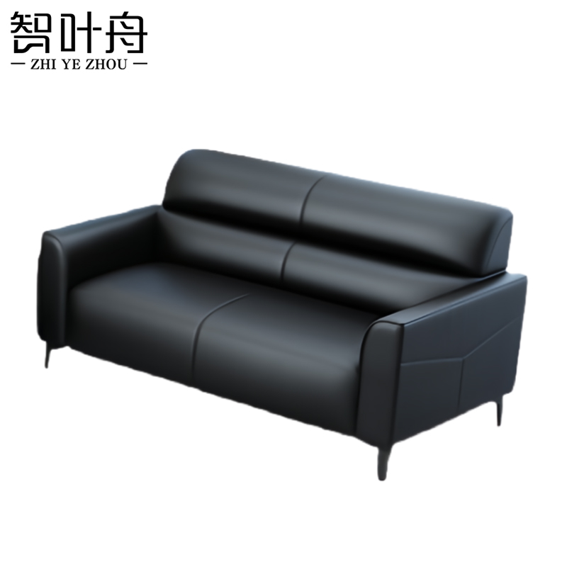 智叶舟会议沙发双人位115*70*78cm张高清大图