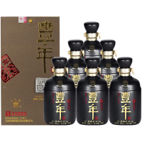 [中华特色]河北供销馆 丰年 玉田老酒 38度封坛贰号 500ml*6瓶整箱装 非物质文化遗产浓香型白酒 河北唐山特产