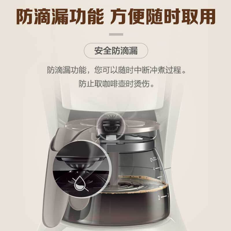 飞利浦(Philips) 咖啡壶 家用滴漏式美式咖啡壶 HD7447/40高清大图