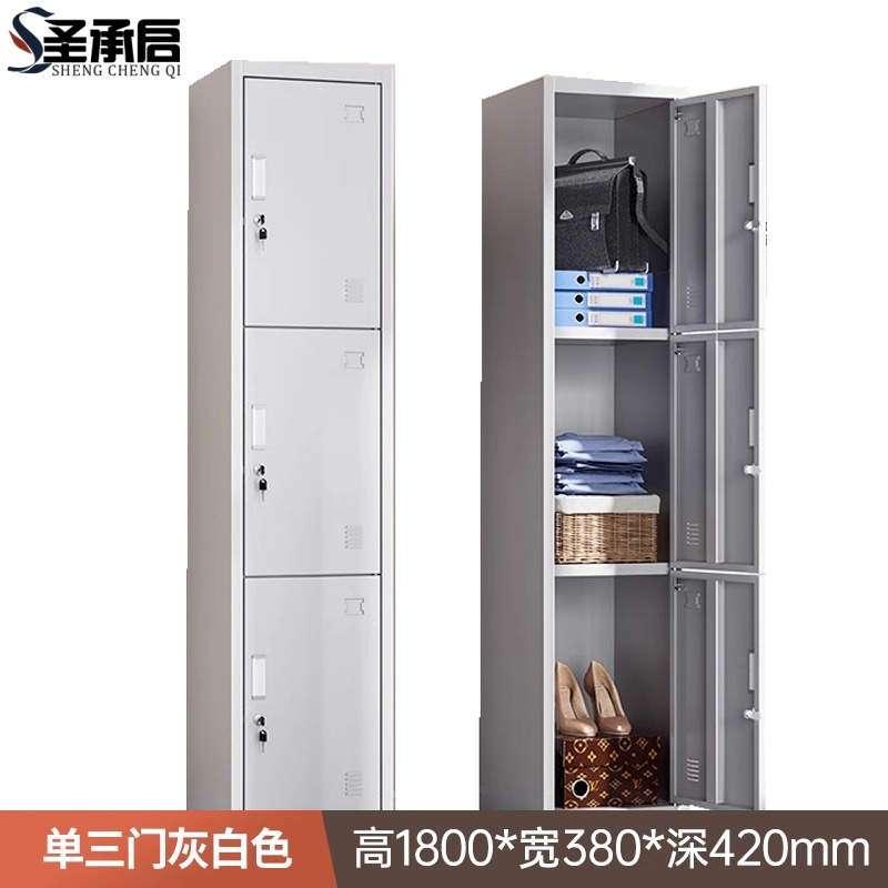 圣承启铁皮衣柜单三门台高清大图