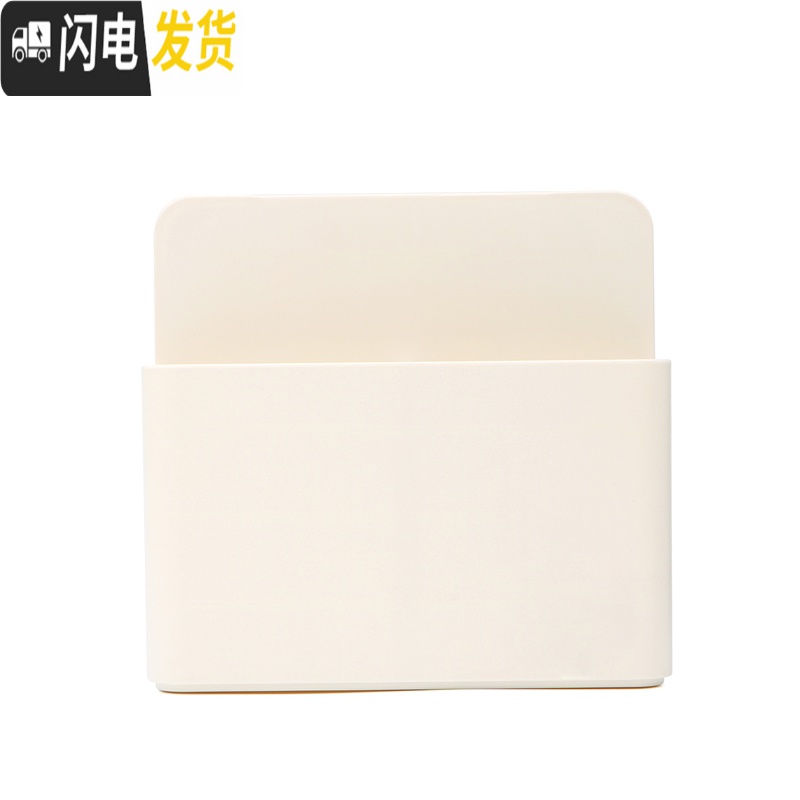三维工匠磁性白板笔盒文具收纳盒可吸附贴墙笔筒笔袋工具盒黑板绿板粉笔盒 柠檬黄(大号双格)隔板可中分高清大图
