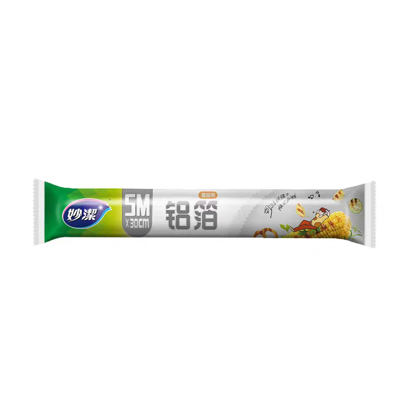 妙洁锡纸5米装烧烤专用烤箱空气炸锅烤红薯铝箔纸家用食品级
