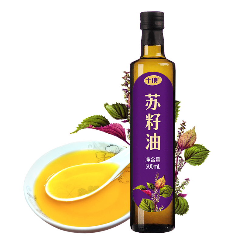 紫苏籽油亚麻酸苏籽油一级冷榨食用油500ml