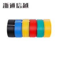 浙通信越 电线 国标塑铜线 单芯股 BV 2.5 /米 多色 100米/盘