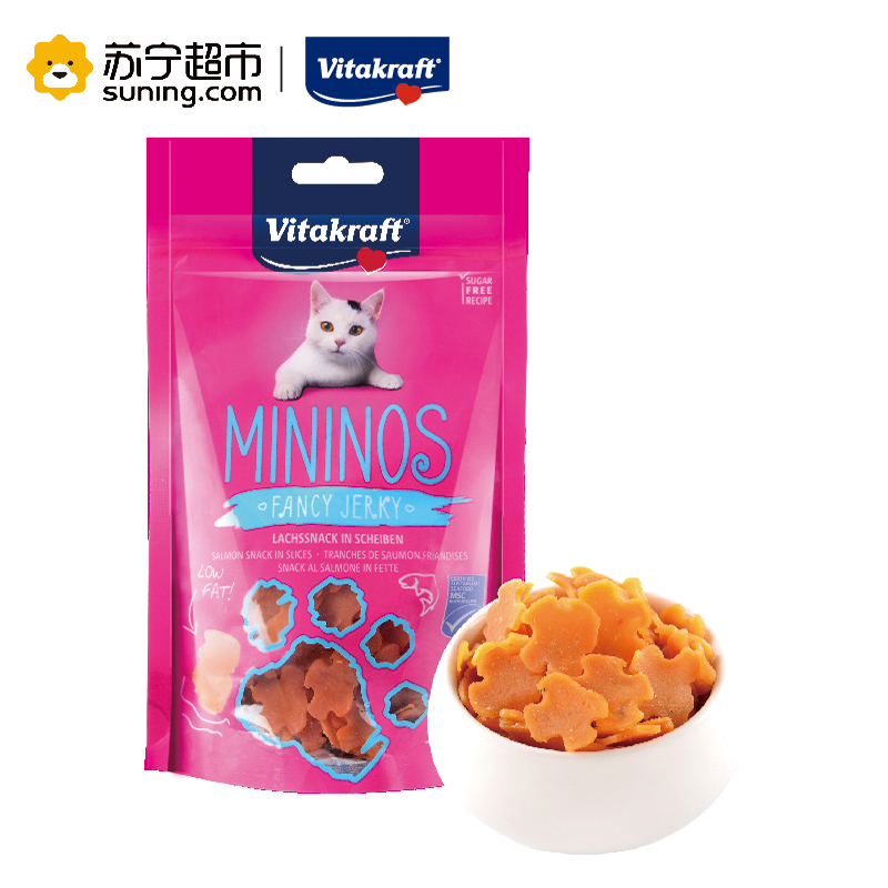 Vitakraft卫塔卡夫猫用迷你三文鱼小片宠物零食