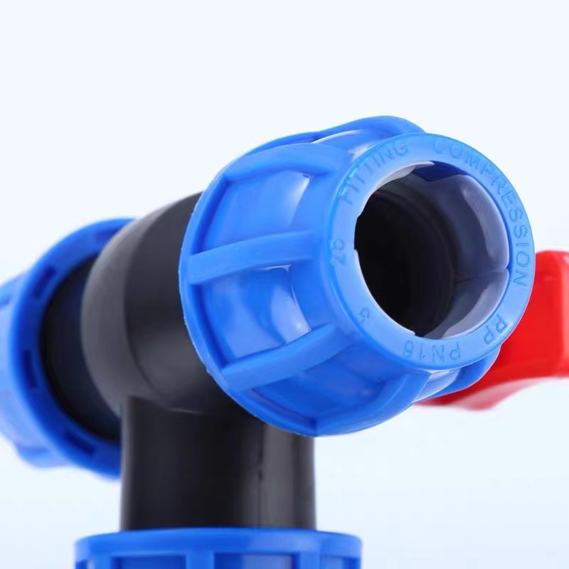 伟鹏双兴 PE快接三通球阀 20蓝色(4分)个高清大图