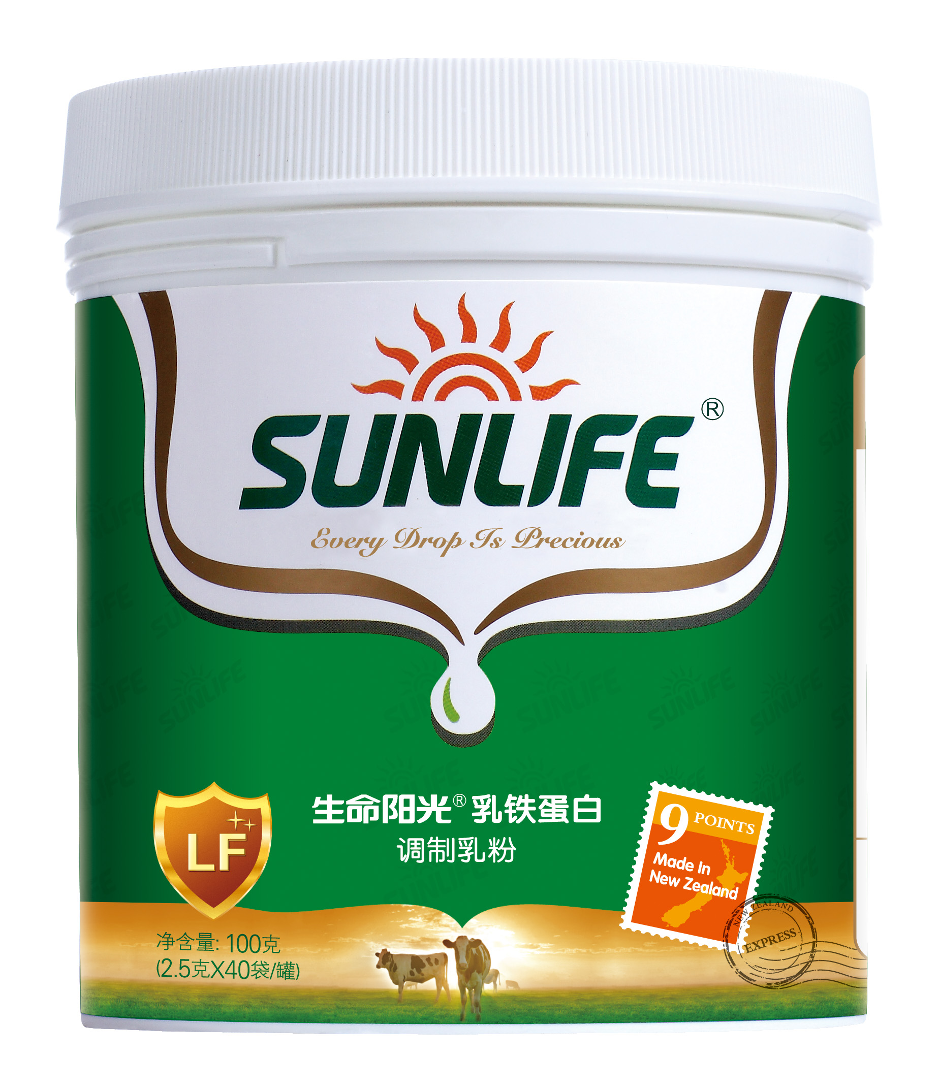 生命阳光 乳铁蛋白调制乳粉100克(40*2.5g/袋)