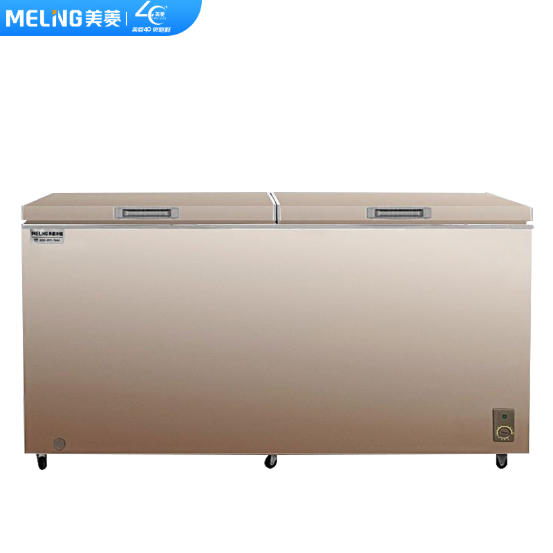 美菱(MELING)528升冰柜 冷柜 卧式大容量商用 冷藏冷冻转换单温冰柜 深冷速冻BC/BD-528DTX