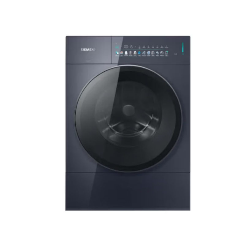 西门子iQ500 滚筒变频滚筒彩屏触控WG54M7D10W+WQ55M7U10W洗烘套装 10KG高清大图