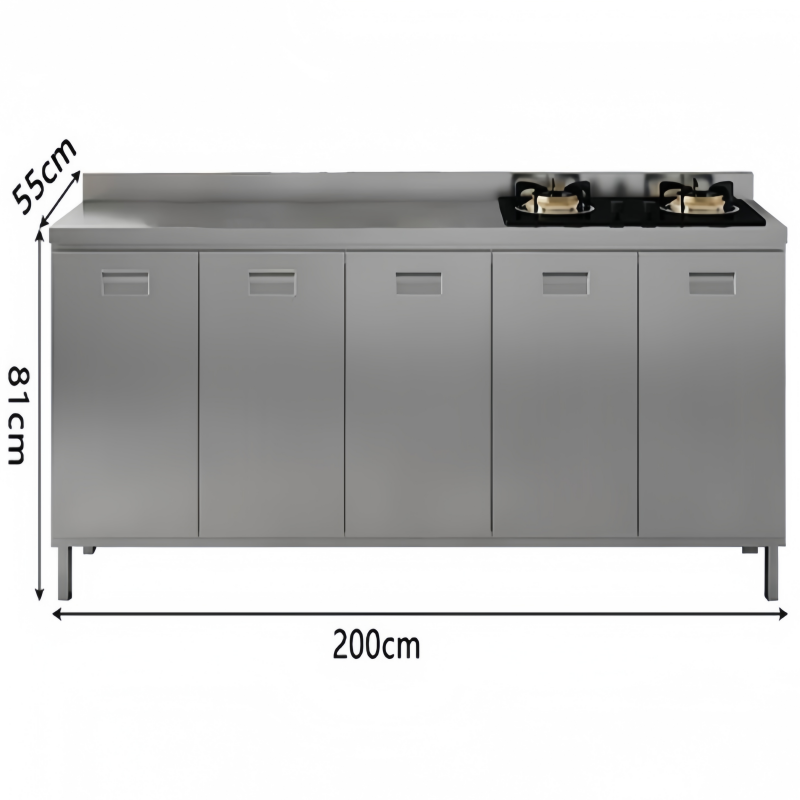 依韵珂灶台柜200*55*81cm个高清大图