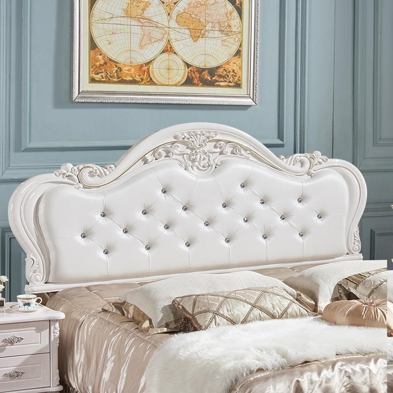 落地床头靠背软包单买欧式烤漆卧室藤印象双人简约18米皮艺奢华床头板