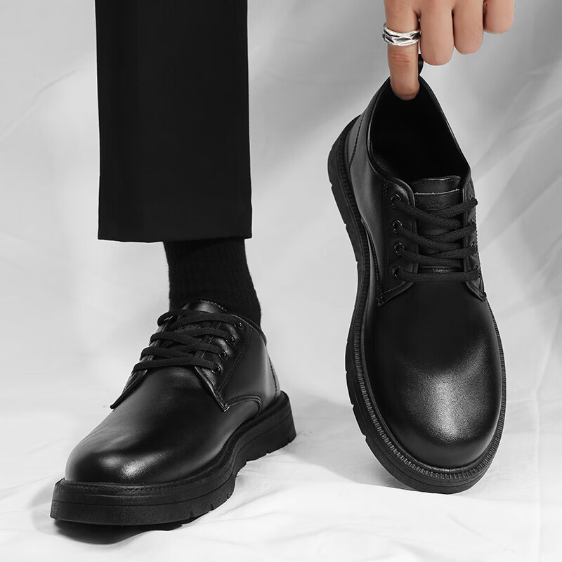 罗蒙经典港风低帮小皮鞋潮鞋视频