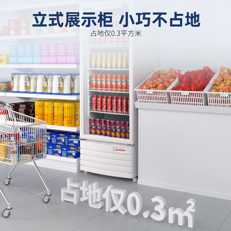 澳柯玛SC-229SNEB冷藏展示柜保鲜柜饮料冰箱水果凉菜酒水风蔬菜商用无霜高清大图