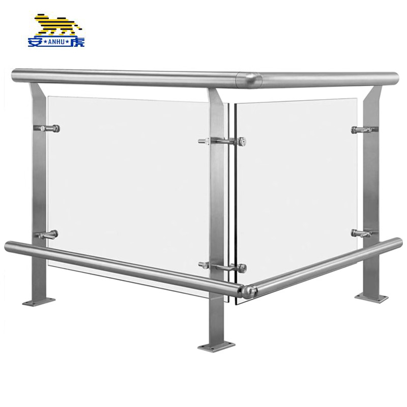 安虎 玻璃护栏 单实心钢板厚10*高850mm 米